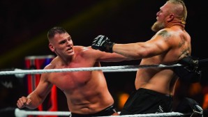 Gunther und Brock Lesnar im Ring.