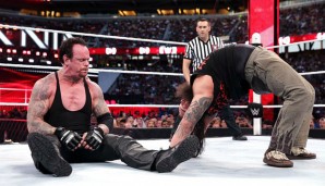 WrestleMania XXXI: Zurück auf die Erfolgsspur fand der Undertaker ein Jahr danach gegen Bray Wyatt, der trotz Unterstützung seiner Sippe eine Pinfall-Pleite hinnehmen musste